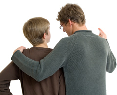 Father And Son Talking